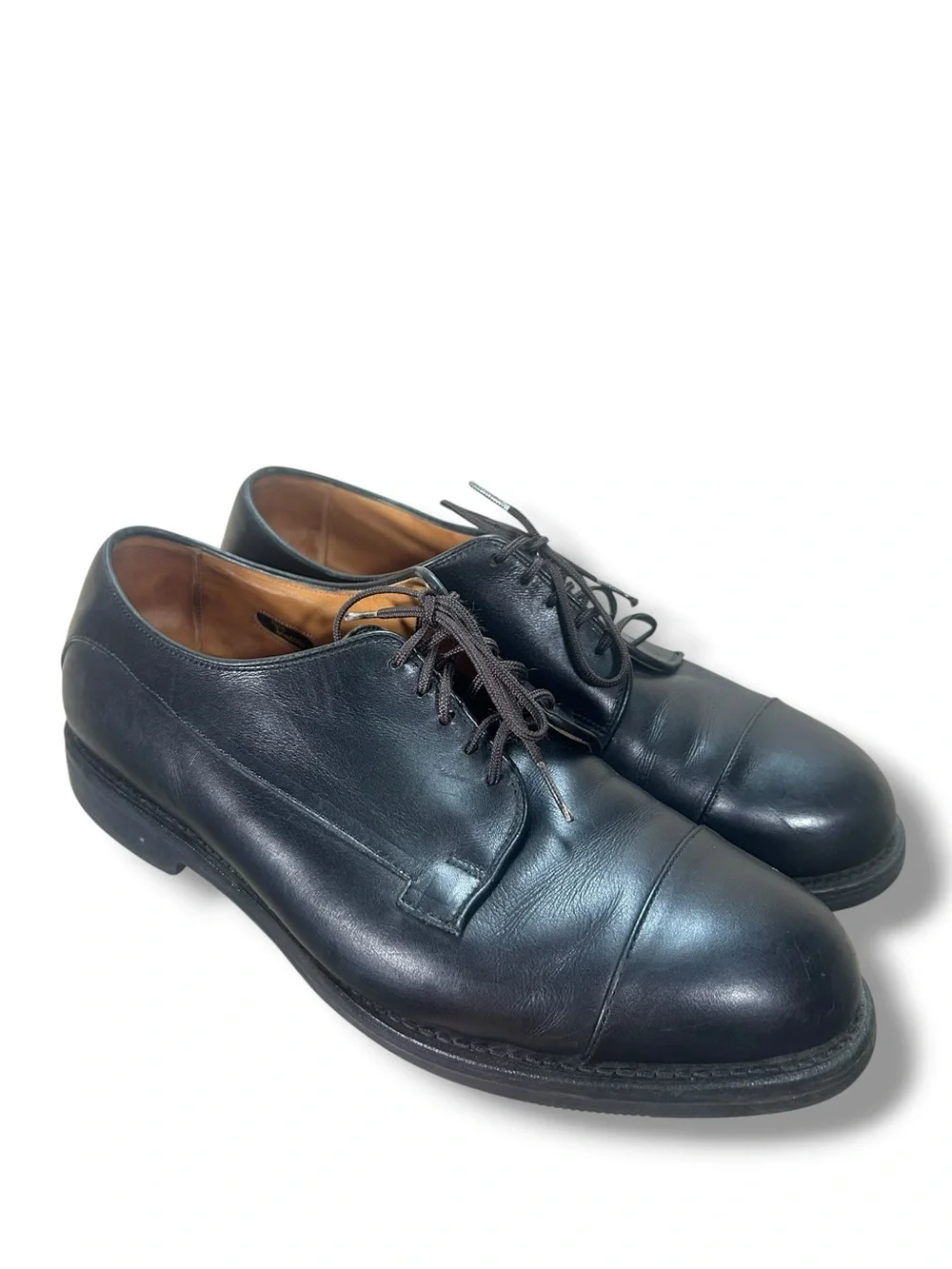 Men's Allen Edmonds Bergland Leather Cap Toe Oxfords Size 9 3E